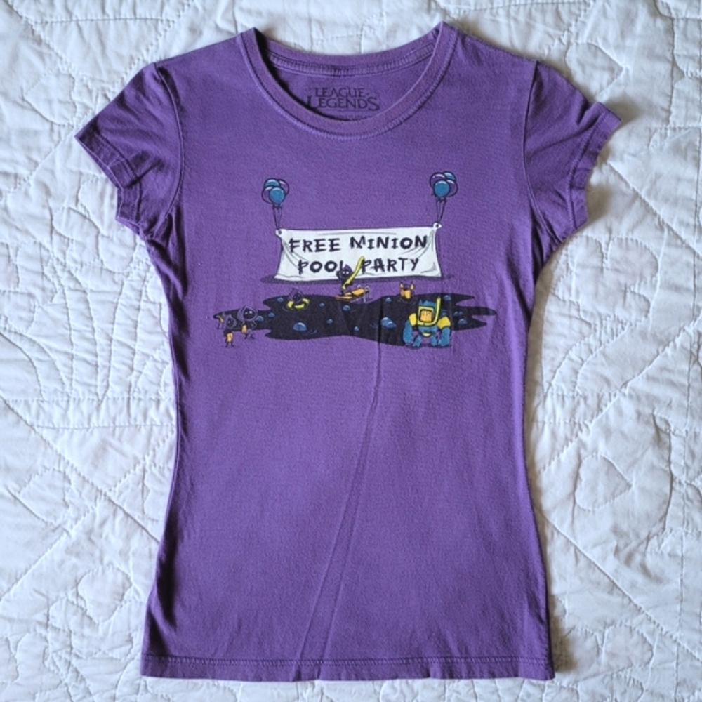 2/$30 🍪 League Of Legends Free Minion Pool Party Morgana Tee